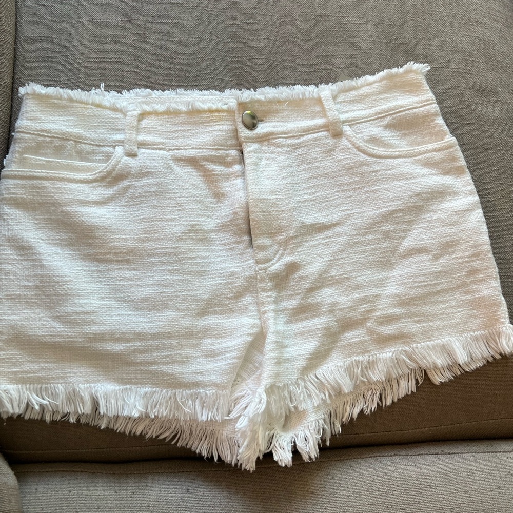 T Alexander Wang tweed white shorts. Size 27